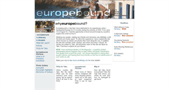 Desktop Screenshot of europebound.smaku.com